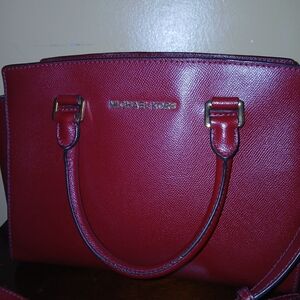 Michael Kors Cherry Red Satchel